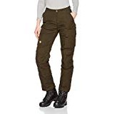 Fjällräven Mujer Grabadora Pro Invierno Trousers W Caza de pantalones, mujer, color Verde (Dark Olive), tamaño 34