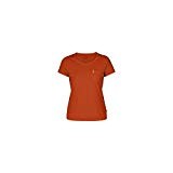 Fjällräven Övik Camiseta, Mujer, Naranja (Flame Orange), 2XS