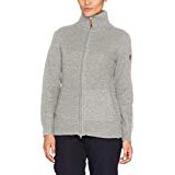 Fjällräven Övik Zip Cardigan W Mujer con chaqueta, mujer, 89771, gris claro, large
