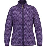 Fjällräven Snow Cardigan Jacket Women – Chaqueta de punto de lana, color Alpine Purple (590), tamaño extra-small
