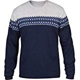 Fjällräven Övik BorasTapeter Scandinavian Sweater Men – Sudadera de punto con lana, color azul marino, tamaño xx-large