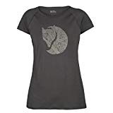 Fjällräven Abisko Trail Print Camiseta, Mujer, Gris (Dark Grey), 2XL