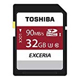 Toshiba Exceria N302 32GB SD Memory Card 90 MB/s 4K HD - THN-N302R0320E4