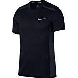 Nike M Cool Miler SS, top short sleeve No Gender, 892994-010, Nero/Htr, Small