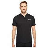 Nike Men Court ADV Solid Polo Shirt - Black/Black/Black, Medium
