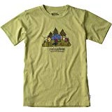 Fjallaven Kids Camping Foxes Camiseta, Unisex Niños, Willow, 8/9 Años