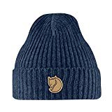 Fjällräven Children's Rib Hat – Light and Cuddly Children's Hat With Soft Warm Lambswool Blend, Boys', Blueberry (535)