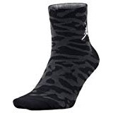 Nike Men's Jordan Elephant Qtr Knee-High Socks, Black, Medium