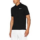 Nike Men's Court Dry Team Polo Shirt, Men, Court Dry Team, black/black/(white), Large