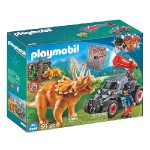 Terénní auto se síti na lov dinosaurů Playmobil
