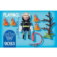 Hasič a hořící strom Playmobil