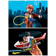Venkman s helikoptérou Playmobil