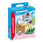 Holčička při čištění zoubků Playmobil