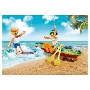 Plážové auto s přívěsem pro kánoi Playmobil