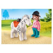 Žokejka s koněm Playmobil