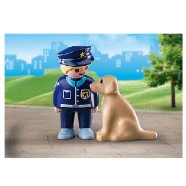 Policista se psem Playmobil