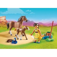 Próza s koněm a hříbětem Playmobil