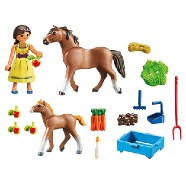 Próza s koněm a hříbětem Playmobil