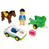 Auto s přívěsem pro koně Playmobil
