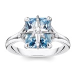 Prsten "Modrý kámen s hvězdou" Thomas Sabo