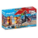 Motocykl a hořící stěna Playmobil