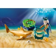 Král moří se žraločím kočárem Playmobil